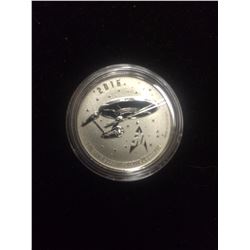 2016 TWENTY DOLLAR .9999 FINE SILVER 50TH ANNIVERSARY STAR TREK COIN