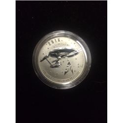 2016 TWENTY DOLLAR .9999 FINE SILVER 50TH ANNIVERSARY STAR TREK COIN
