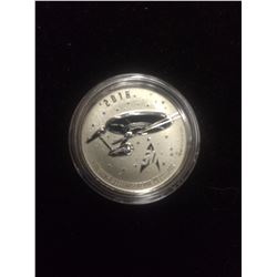 2016 TWENTY DOLLAR .9999 FINE SILVER 50TH ANNIVERSARY STAR TREK COIN