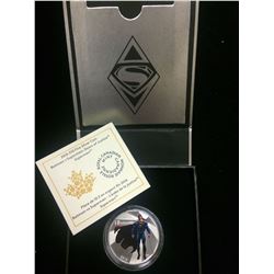 2016 TEN DOLLAR FINE SILVER SUPERMAN COIN (BATMAN VS SUPERMAN: DAWN OF JUSTICE) ROYAL CANADIAN MINT