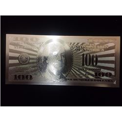 24 KARAT GOLD FOILED ONE HUNDRED DOLLAR USA BANK NOTE