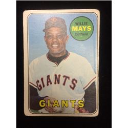 1969 WILLIE MAYS TOPPS #190 BASEBALL TRADING CARD