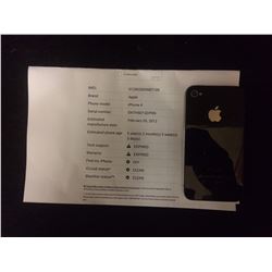 APPLE IPHONE 4 W/ SPEC SHEET (WORKING)