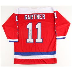 MIKE GARTNER SIGNED CAPITALS JERSEY INSCRIBED "HOF 01" (BECKETT COA)