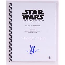 STAR WARS "THE FORCE AWAKENS" MOVIE SCRIPT SIGNED BY J.J. ABRAMS (BECKETT COA