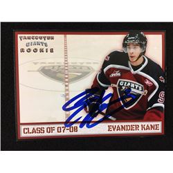2007-08 EVANDER KANE SIGNED VANCOUVER GIANTS ROOKIE HOCKEY TRADING CARD (VERY RARE)