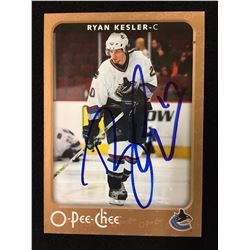 RYAN KESLER SIGNED O-PEE-CHEE HOCKEY TRADING CARD