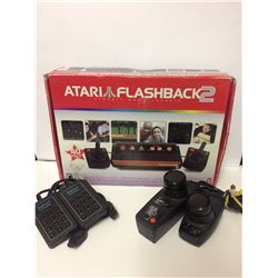 CLASSIC ATARI FLASHBOOK 2 GAMING CONSOLE IN BOX W/ ACCESSORIES