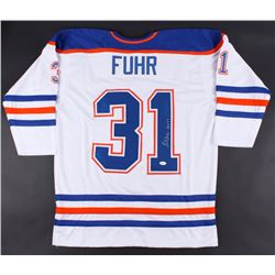GRANT FUHR SIGNED OILERS JERSEY (JSA COA)