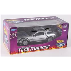 Christopher Lloyd Dual Signed "Back to the Future II" DeLorean Time Machine 1:24 Diecast Car (PSA Ho