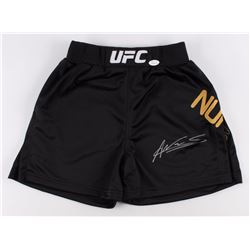 WOMENS UFC CHAMP AMANDA NUNES SIGNED FIGHTING SHORTS (JSA COA)