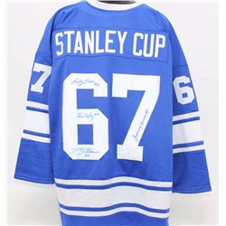1967 MAPLE LEAFS "STANLEY CUP" JERSEY SIGNED BY (4) BOWER, KELLY, HILLMAN, BAUN (JSA COA)