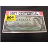 Image 1 : 1967 CANADIAN ONE DOLLAR NOTE