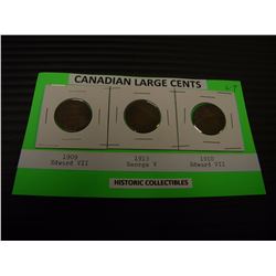CANADAIN LARGE CENT COINS