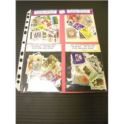 4 100 PIECE STAMP COLLECTION PACKS