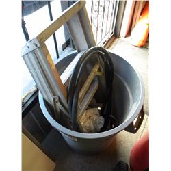 LADDER/HOSE/GARBAGE CAN