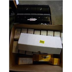 CARTRIDGE RIBBON/AUTOMATED WAX ON SEWING/BOX OF CASH TRAYS