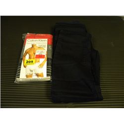 NEW 3PC SET SIZE SMALL CALVIN KLEIN BOXER BRIEFS /PR OF SIZE 7 KIDS INSULATED PANTS