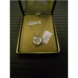 STERLING SILVER HEART NECKLACE