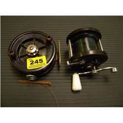 2 VINTAGE FISHING REELS
