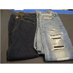 2 NEW PAIR OF AMERICAN EAGLE JEANS 26X28/28X32