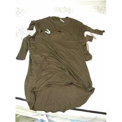 2 NEW LADIES BROWN MEDIUM LOOSE FIT SHIRTS