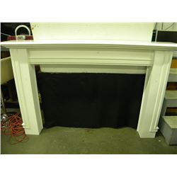 WHITE FIREPLACE MANTELE
