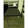 Image 1 : GREY & BLACK LEATHER STOOL