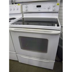 WHITE KENMOORE CERAMIC TOP STOVE