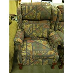 CLAW FOOT WINGBACK RECLINER