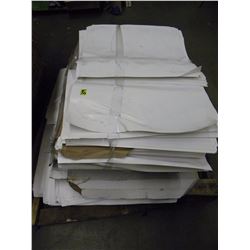 LOT OF THIN WHITE CARDBOARD