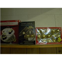 SERVING TRAY/STARLASER/CHRISTMAS ORNAMENTS