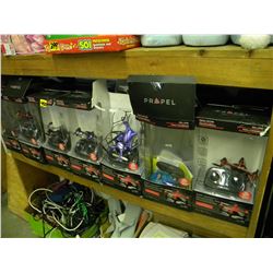 SHELF OF PROPELLED ZIPPNANO REMOTE CONTROL QUADS