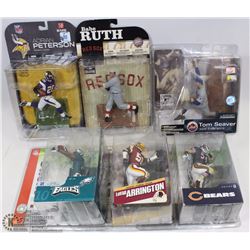 LOT OF 6 MCFARLANE SPORTS FIGURES