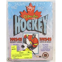 1992-93 O-PEE-CHEE 25TH HOCKEY FACTORY SEALED