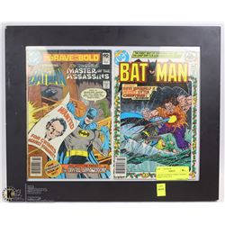 TWO DC BATMAN COMICS FRAMED FROM 1978 & 1979