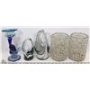 Image 1 : LOT OF ASSORTED GLASS ART INCL 2 DECORATIVE