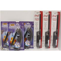 LOT OF 6 NEW BARBECUE, CANDLE, FIRESTARTER