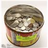 Image 1 : 150+ WORLD COINS IN METAL TIN