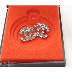 REPLICA CHANEL CUBIC ZIRCONIA EARRINGS