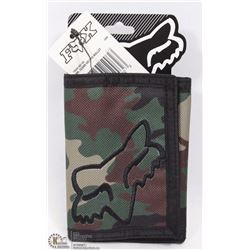 FOX CAMO TRI-FOLD VELCRO WALLET