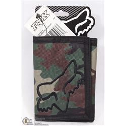 FOX CAMO TRI-FOLD VELCRO WALLET