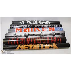 LOT OF 6 RARE HEAVY METAL IRON MAIDEN & METALLICA