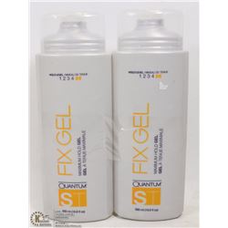 LOT OF 2 BOTTLES OF QUANTUM FIX GEL, 500ML BOTTLE