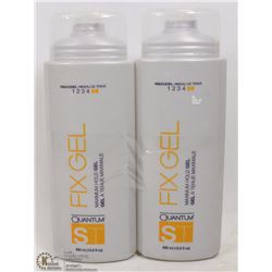 LOT OF 2 BOTTLES OF QUANTUM FIX GEL, 500ML BOTTLE