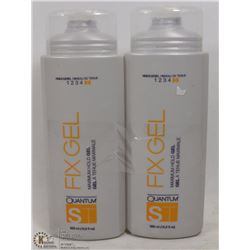 LOT OF 2 BOTTLES OF QUANTUM FIX GEL, 500ML BOTTLE