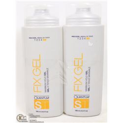 LOT OF 2 BOTTLES OF QUANTUM FIX GEL, 500ML BOTTLE