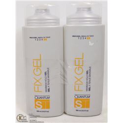 LOT OF 2 BOTTLES OF QUANTUM FIX GEL, 500ML BOTTLE