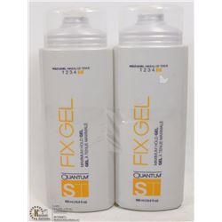LOT OF 2 BOTTLES OF QUANTUM FIX GEL, 500ML BOTTLE