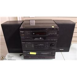 PANASONIC STEREO SYSTEM, INCLUDES AMP TURNTABLE